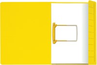 Clipmap Secolor A4 100% gerecycled karton 250gr geel verpakt per 10 stuks