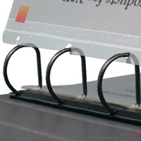 Opbergstrip Djois filestrip A4 295mm 2/4rings transparant 50 stuks-2