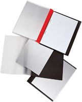 Rapportenmap Djois met snelhechter en dekplaatje A4 zwart-2