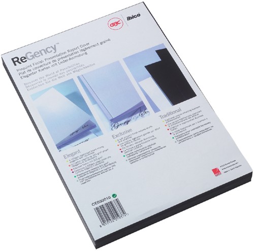 Voorblad GBC A4 chromo karton 250gr blauw 100 stuks-2