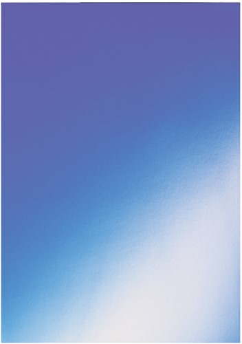 Voorblad GBC A4 chromo karton 250gr blauw 100 stuks