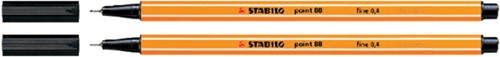Fineliner STABILO point 88/46, fijn, zwart-2