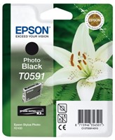 Inkcartridge Epson T0591 foto zwart