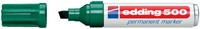 Permanent marker edding 500, schuin, 2-7mm, groen