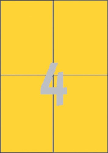 Etiket Avery 3459 105x148mm A6 geel 400 stuks-2