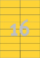 Etiket Avery 3455 105x37mm geel 1600 stuks-2