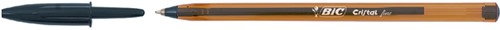Balpen Bic Cristal, fijn, zwart