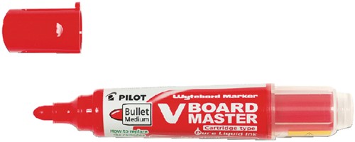 Whiteboardmarker PILOT Begreen rond medium rood