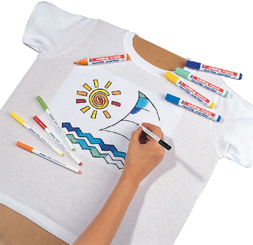 Textielmarker edding 4500 rond 2-3mm rood-1