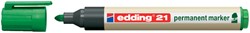Permanent marker edding 21 Ecoline, rond, 1.5-3mm, groen