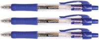 Gelschrijver Quantore grip drukknop 0.7mm blauw-2
