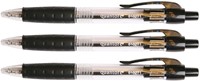 Balpen Quantore Grip drukknop zwart medium-2