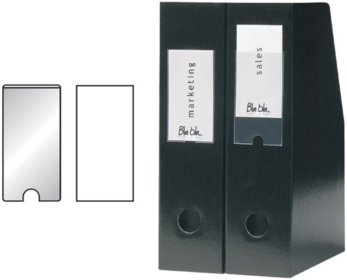 Etikethouder Djois 55x102mm zelfklevend transparant 6 stuks-2