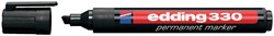Permanent marker edding 330, schuin, 1.5-5mm, zwart