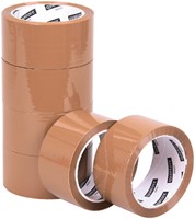 Verpakkingstape Quantore 50mmx60m PP bruin pak/6rol