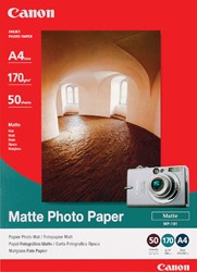Inkjetpapier Canon MP-101, A4 170 gram, mat, 50 vel