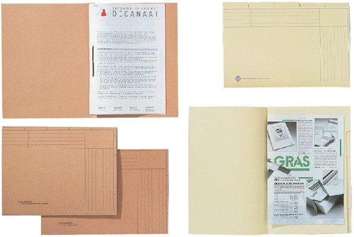 Binnenmap Djois folio met snelhechter 300gr chamois-2