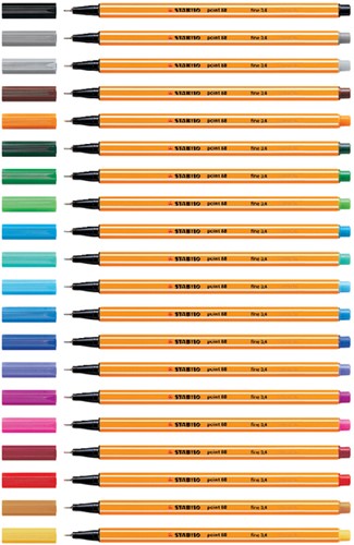 Fineliner STABILO point 88/46, fijn, zwart-1