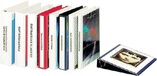 Presentatieringband Esselte Essentials A4 panorama 23-rings O-mechaniek 20mm blauw