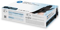 Nitril - doos/100 stuks - maat L - zwarte handschoenen ongepoederd-2