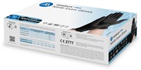 Nitril - doos/100 stuks - maat M - zwarte handschoenen ongepoederd-2