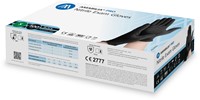 Nitril - doos/100 stuks - maat S - zwarte handschoenen ongepoederd-2