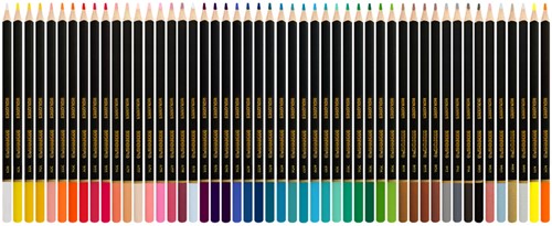 Kleurpotloden Kores driehoekig "Kolores Selection", 50 stuks-2