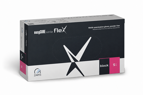 Nitril handschoenen - Zwart - maat S - 100 stuks - easyCare Flex