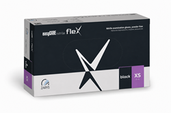 Nitril handschoenen - Zwart - maat XS - 100 stuks - easyCare Flex