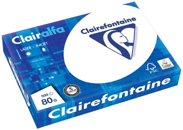 Kopieerpapier Clairalfa A4 80 gram, pallet 240 pakken-3