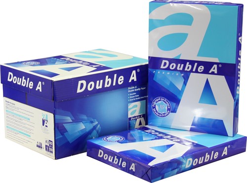 Kopieerpapier Double A A3 80 gram, 1 doos - 5 pakken