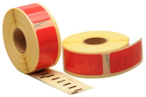 Compatible Dymo 99010 labels rood (rol à 130 labels)