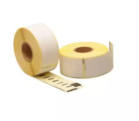 Compatible Dymo 99010 labels wit (2 rollen à 130 labels)
