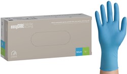 Nitril wegwerphandschoen ongepoederd- extra lang - blauw - maat L - doos/100 stuks