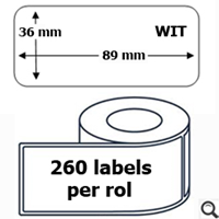Etiket Dymo Quantore 99012 36x89mm adres wit (ds/2 rol)