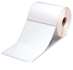 Thermo etiket 102x150mm, wit, 300 etiketten per rol, kern 25mm 