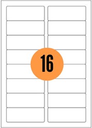 Etiketten Reprint A4 88,9x33,8mm 1600 stuks wit
