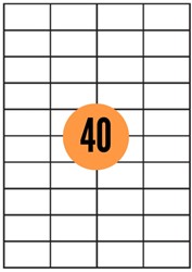 Etiketten Reprint A4 52,5x29,7mm 4000 stuks wit