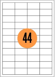 Etiketten Reprint A4 48,3x25,4mm 4400 stuks wit