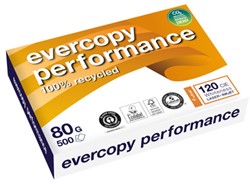 Recycled printpapier A4 80 gram Evercopy Performance, pallet 240 pakken