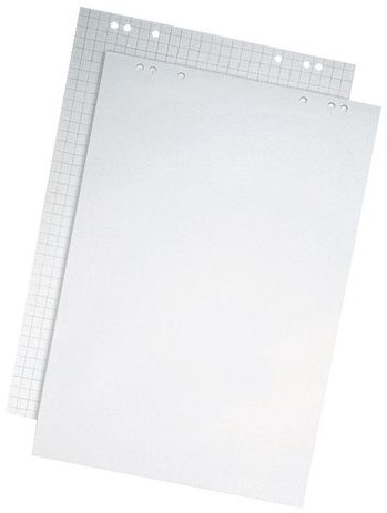 Flipoverpapier Qbasic 65x95cm 40 vel ongevouwen ruit