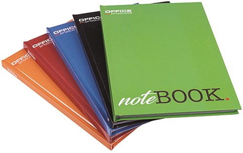 Notitieboek A5 gelijnd, 96 vel, assortie kleuren (pak à 10 stuks)-2