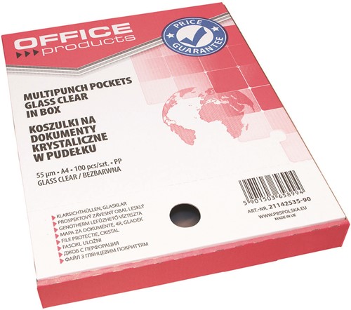Showtas A4 55 micron 11-gaats transparant glashelder, doos/100 stuks