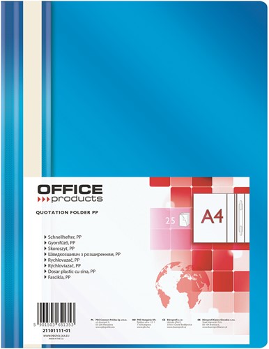 Snelhechtmap A4 PP blauw