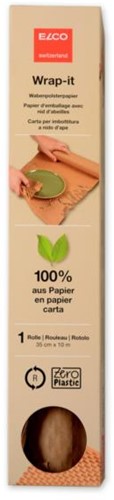 Honingraat papier op rol, 35cmx10mtr, bruin