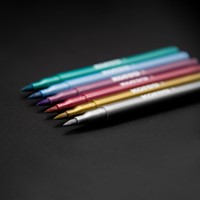 Kores brush tip marker Metallic Style set van 6 metallic kleuren 21461.PT08