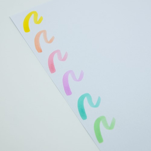 Kores brush tip markers set van 6 pastel kleuren 21462.PT11