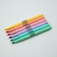 Kores brush tip markers set van 6 pastel kleuren 21462.PT12
