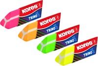 Gum Kores, driehoekig "TRINO", 2 neon kleuren op blister-2