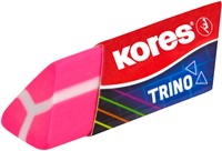 Kores gum driehoekig TRINO 2 neon kleuren op blister 40523 05